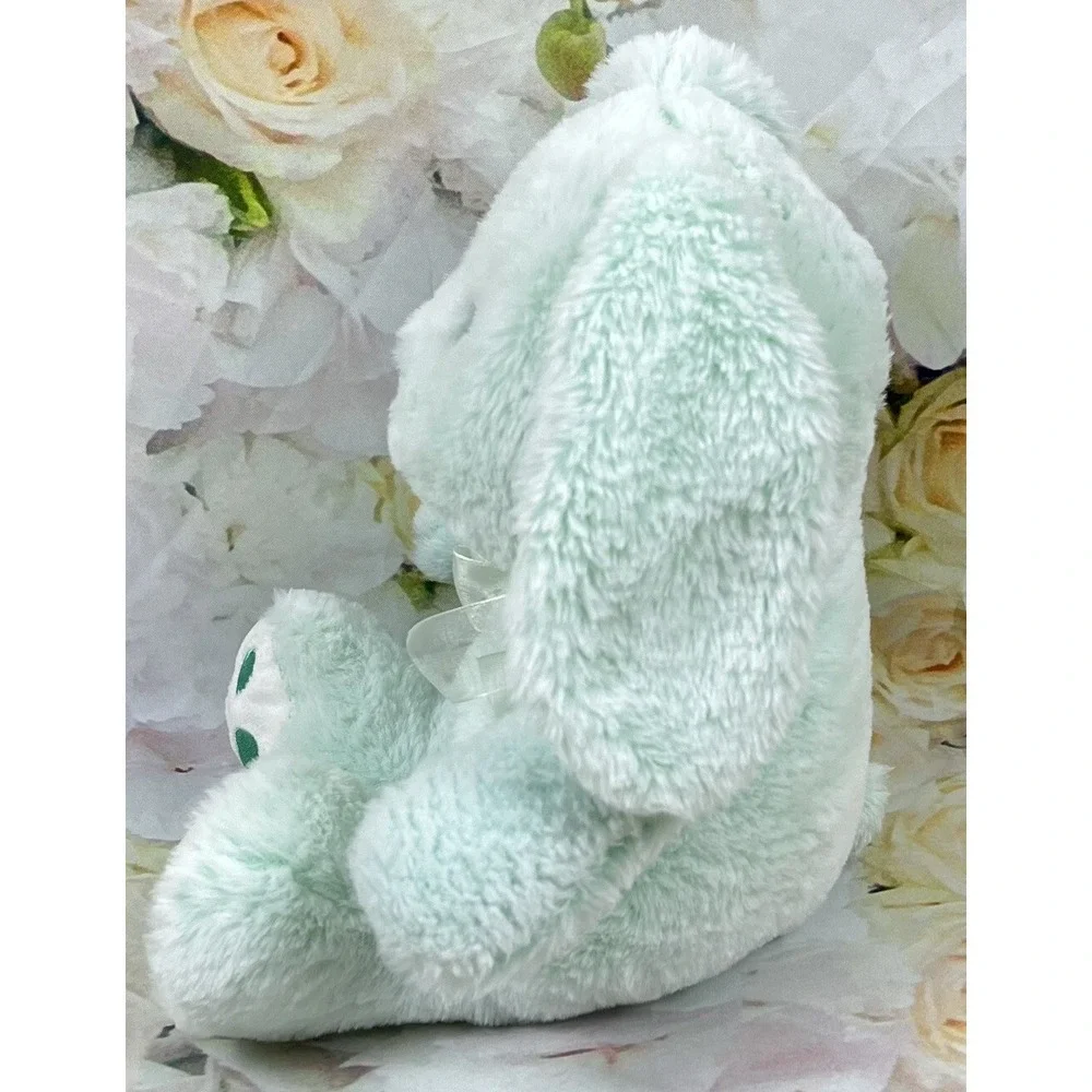 Walmart RABBIT Bunny Mint Green Plush Stuffed Animal Big Ears Embroidered EASTER